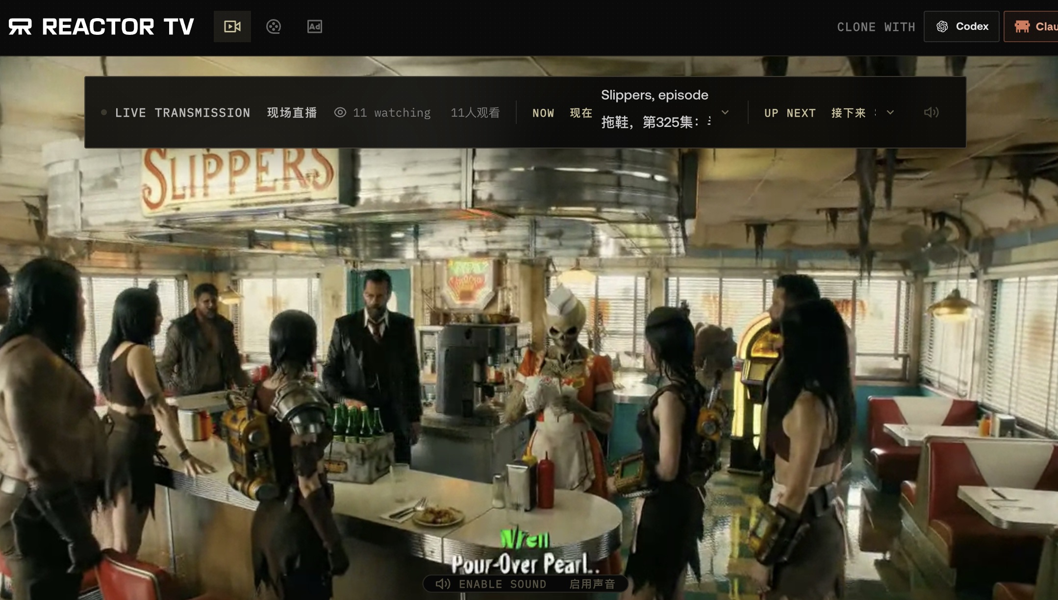 Reactor TV live AI channel preview